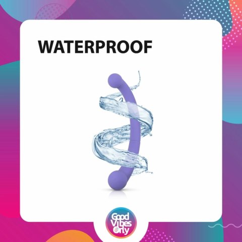 Good Vibes Only Jane - dwustronny wibrator silikonowy fioletowy 10 trybow