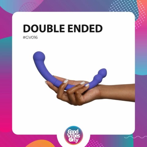 Good Vibes Only Leah dwustronny wibrator silikonowy fioletowy