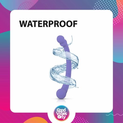 Good Vibes Only Leah dwustronny wibrator silikonowy fioletowy