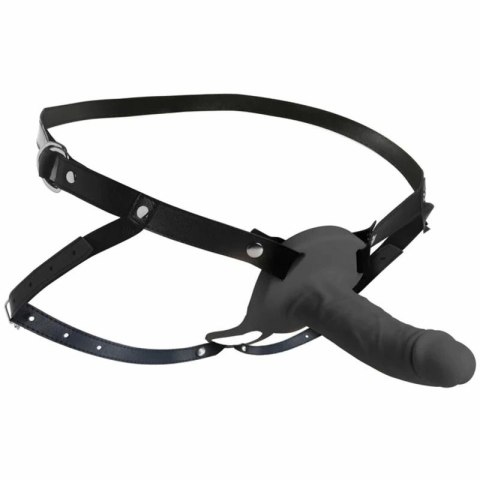 XR Brands Sheath Gear Czarna Nakładka Silikonowa z Uprzężą, Regulowana