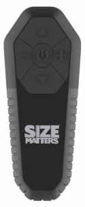 XR Brands Vibrating Silicone Sheath Black - system z pilotem, regulowany