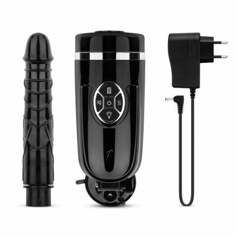 Teazers Thrusting Silicone - Model z Funkcją Wibracji i Ruchu, Czarny