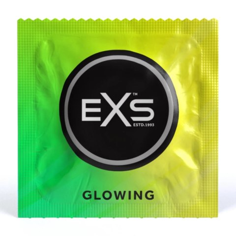 EXS Glow in the Dark prezerwatywy świecące 3 sztuki, bezzapachowe