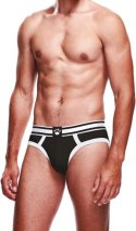 Prowler Brief XS czarne bokserki z dwukolorowym pasem