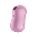 Satisfyer Cotton Candy - wibrator pulsacyjny, podwojny, rożowy, IPX7
