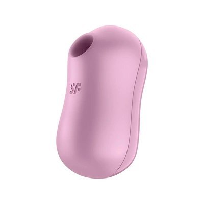 Satisfyer Cotton Candy - wibrator pulsacyjny, podwojny, rożowy, IPX7