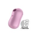 Satisfyer Cotton Candy - wibrator pulsacyjny, podwojny, rożowy, IPX7