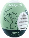 Satisfyer Eggcited Riffle - elastyczna maszyna intymna Hydro-Active TPE