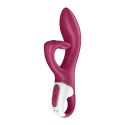 Satisfyer Embrace Me - podwojny model z elastycznym uchwytem, silikonowy