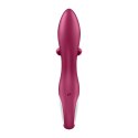Satisfyer Embrace Me - podwojny model z elastycznym uchwytem, silikonowy