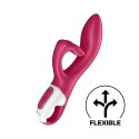 Satisfyer Embrace Me - podwojny model z elastycznym uchwytem, silikonowy