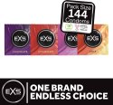 EXS Mix Smakow Prezerwatywy 144 sztuki - Truskawka, Czekolada, Guma, Cola