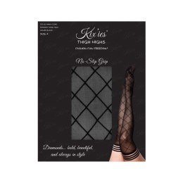 Kix'ies Anna C Pończochy Diamentowy Wzor Transparentne Antypoślizgowe