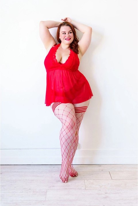 Kixies Claudia pończochy siateczkowe duża oczka czarne