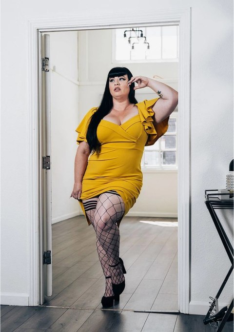 Kixies Michelle C pończochy siateczkowe czarne z powłoką antypoślizgową