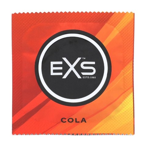 EXS Cola 100 szt. - prezerwatywy smakowe o aromacie coli, rozmiar uniwersalny