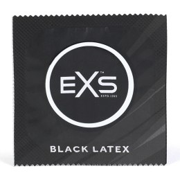 EXS Extra Black 12 szt. - prezerwatywy lateksowe czarne 54 mm
