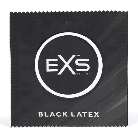 EXS Extra Black 12 szt. - prezerwatywy lateksowe czarne 54 mm