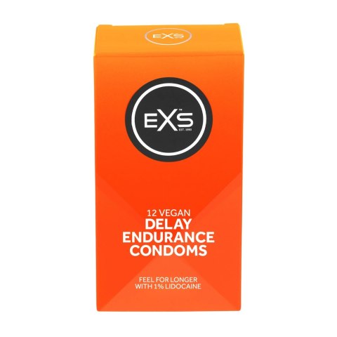 EXS Endurance Delay prezerwatywy 53 mm 12 szt. z lidokainą, opoźniające