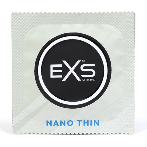 EXS Nano Thin prezerwatywy ultracienkie 12 sztuk bez zapachu, 53 mm