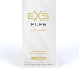EXS Pure Prezerwatywy Ultraprzezroczyste 12 sztuk, 0,045 mm, 53 mm