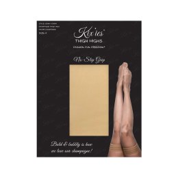 Kixies Jenny B - pończochy samonośne z antypoślizgową powłoką, beżowe