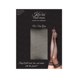 Kixies Sam Pończochy do uda z antypoślizgowym systemem, czarne