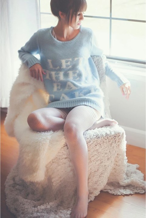 Kixies Sammy B - Pończochy z silikonowym paskiem, czarne