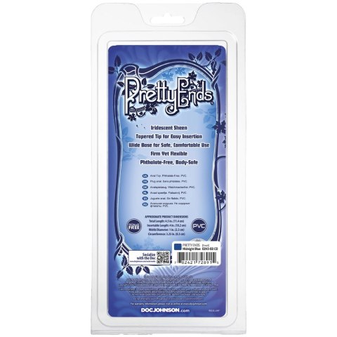 Doc Johnson 4 Pretty Ends Iridescent Plug mały lawendowy