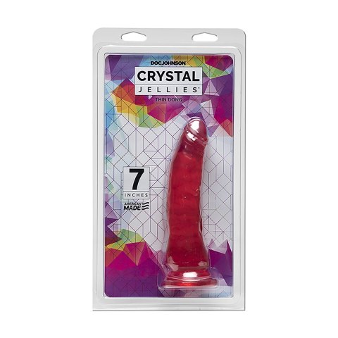 Doc Johnson Crystal Jellies 18 cm - anatomiczny model z przyssawką
