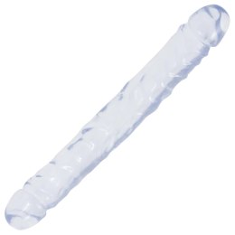 Doc Johnson Crystal Jellies JR Double Dong 30 cm - przezroczysty, elastyczny