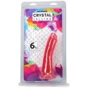 Doc Johnson Crystal Jellies Slim Model 15 cm z przyssawką, przezroczysty