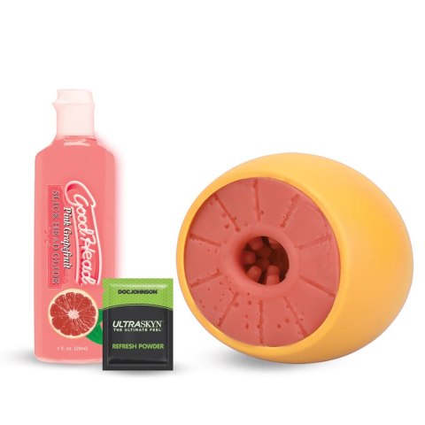 Doc Johnson GoodHead Grapefruit - kompaktowa maszyna intymna ULTRASKYN