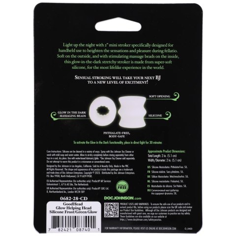 Doc Johnson Night Glower silikonowy rękaw intymny świecący w ciemności