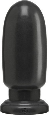 Doc Johnson Shellshock duży korek analny PVC Gun Metal 8,5