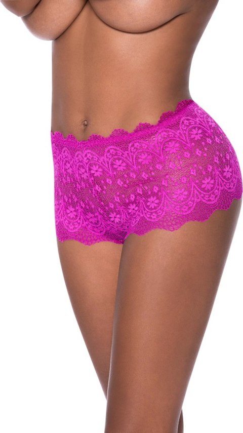 Magic Silk Exposed szorty koronkowe z niskim stanem SM czarne