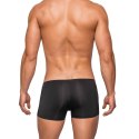 Male Power Seamless Sleek Mini szorty XL z bezszwową kieszenią czarne