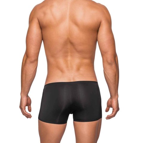 Male Power Seamless Sleek S szorty męskie z niskim stanem czarne