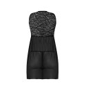 Magic Silk Exposed Babydoll LXL z koronką i otwartymi plecami