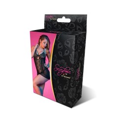 Magic Silk Exposed Komplet Koszula Nocna i Stringi L/XL Czarny