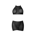 Magic Silk Exposed Polka SM komplet top halter i mini spodniczka