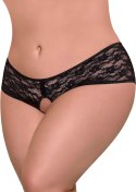 Magic Silk Panty Plus Size - Koronkowe spodenki z ozdobną kokardą