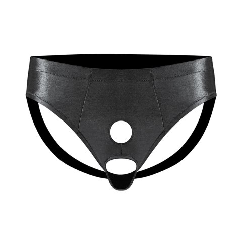 Male Power Jock L Extreme - Model z podwojnymi otworami, czarny