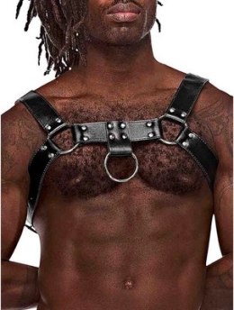 Male Power Leather Harness regulowana uprząż z imitacji skory