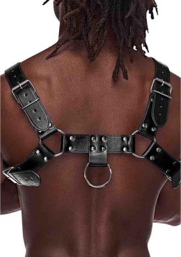 Male Power Leather Harness regulowana uprząż z imitacji skory