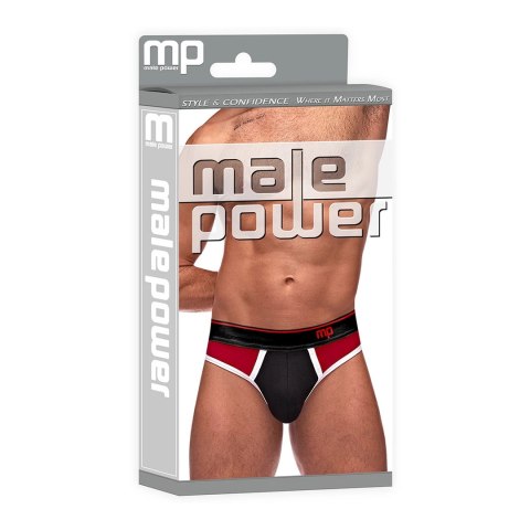 Male Power Panel LXL Retro Sport stringi męskie z kontrastem