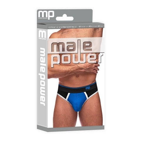 Male Power Retro Sport Panel Stringi męskie kolorowe wstawki L