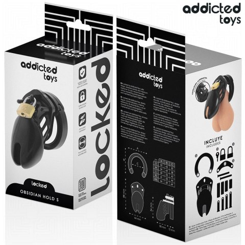 Addicted Toys Locked Obsidian Hold system blokujący Rozmiar S ADDICTED