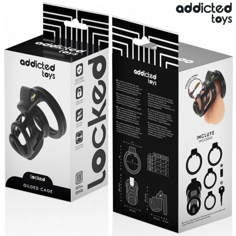 Addicted Toys Locked - system blokujący, stalowy, 8,5 cm, rozmiar M ADDICTED