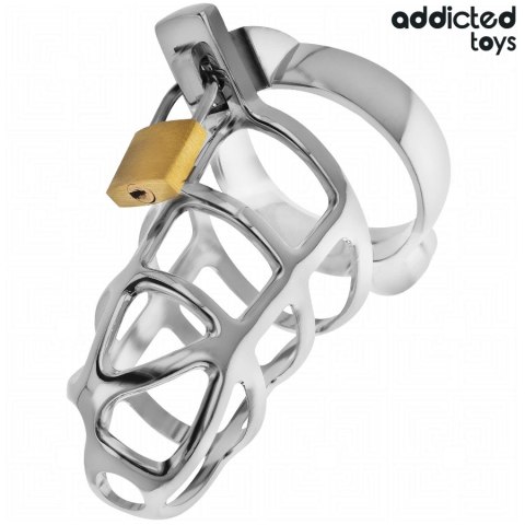 Addicted Toys Silver Lock S - metalowy system kontroli intymnej, rozmiar S ADDICTED